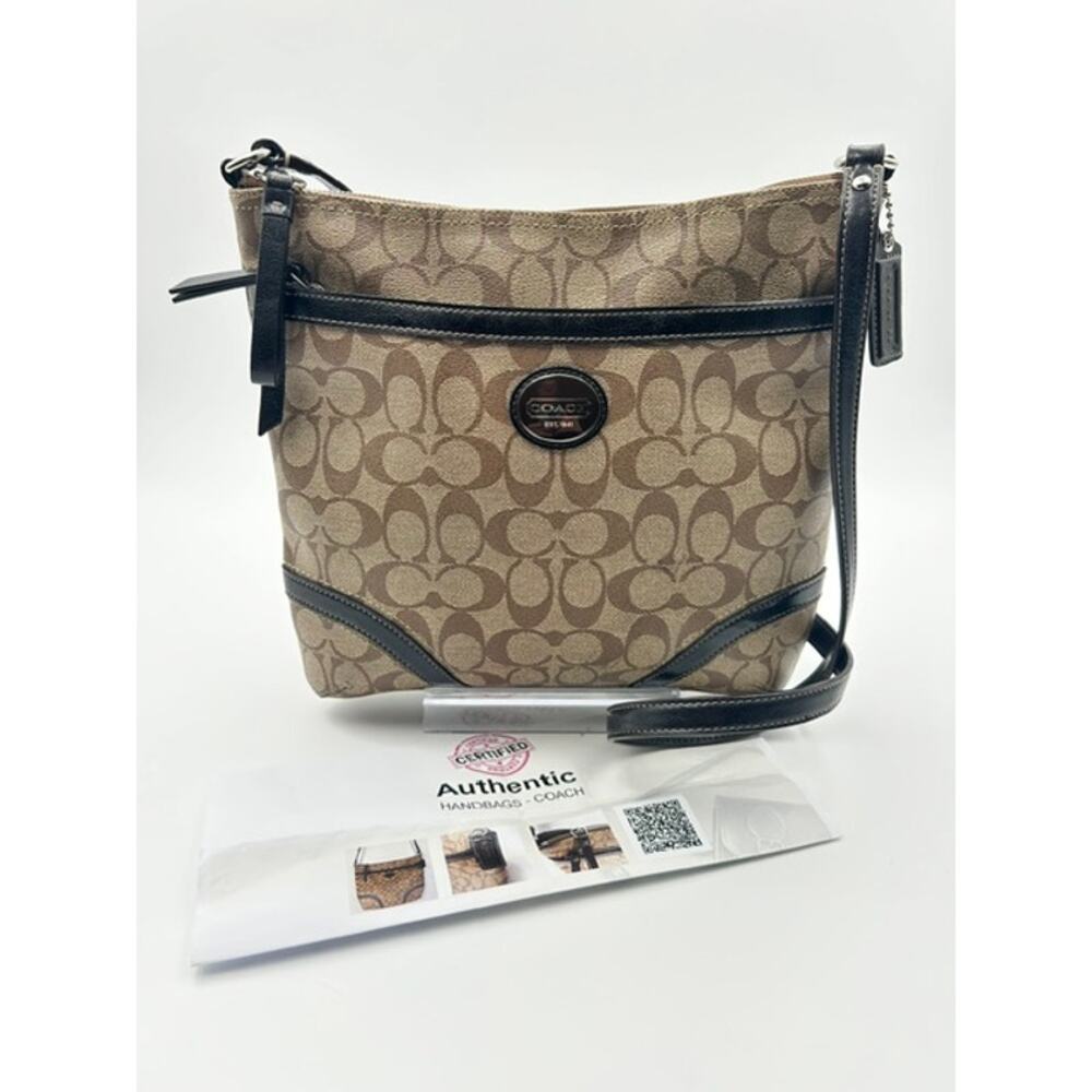 Coach Signature C File Bag Khaki BrownCrossbody Classic Y2K Inspired F18926 COA